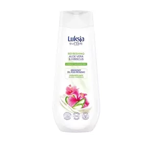 LUXJA SILK CARE REFRESHING CREAMY SHOWER GEL WITH ALOE VERA AND HIBISCUS 500ML