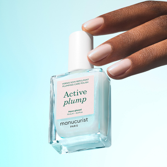 Manucurist Active Plump Aqua Glazed Collagen Nail Care Polish 15ml