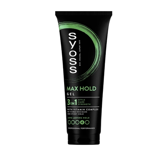SYOSS MAX HOLD HAIR GEL EXTRA STRONG HOLD 250ML