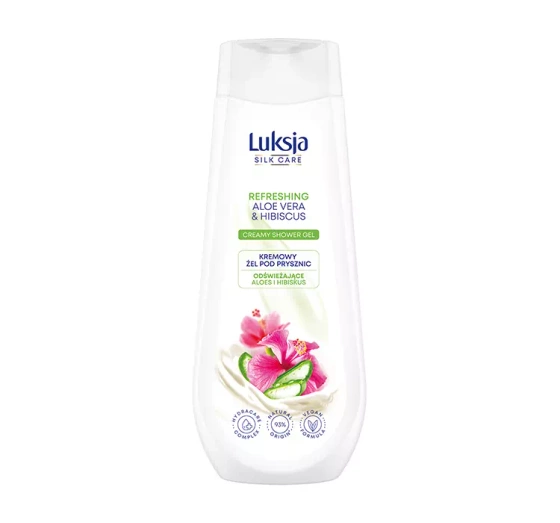 LUXJA SILK CARE REFRESHING CREAMY SHOWER GEL WITH ALOE VERA AND HIBISCUS 500ML