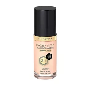 MAX FACTOR FACEFINITY ALL DAY FLAWLESS 3IN1 VEGAN FOUNDATION C10 FAIR PORCELAIN 30ML