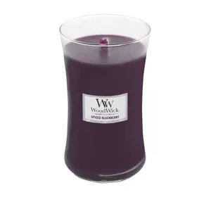WOODWICK LARGE JAR CANDLE SCENTED CANDLE SPICED BLACKBERRY 610G