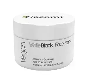 NACOMI WHITE AND BLACK FACE MASK CLEANSING MASK 50ML