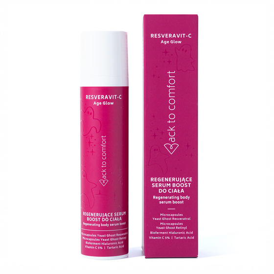 Click on photo to zoom it BACK TO COMFORT RESVERAVIT-C BOOST REGENERATING BODY SERUM 100ML
