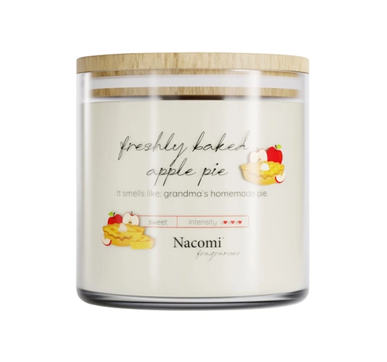 NACOMI FRAGRANCES SOY SCENTED CANDLE FRESHLY BAKED APPLE PIE 450G