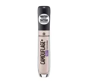 ESSENCE CAMOUFLAGE + MATT WATERPROOF MATTIFYING CONCEALER 10 LIGHT ROSE 5ML