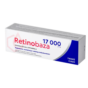 Retinobaza 17000 Pharmaceutical Vitamin A Cream for Wrinkles, Dark Spots and Blemishes 30g
