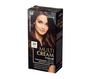 JOANNA MULTI CREAM COLOR PERMANENT HAIR DYE 38 CHESTNUT BROWN