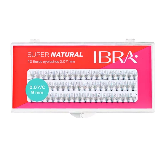 IBRA FALSE EYELASHES INDIVIDUAL LASHES C0,07 9MM