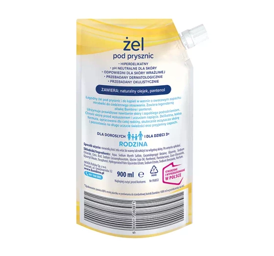 Bambino Rodzina Mirabelle Hyper-Gentle Shower Gel Refill 900ml