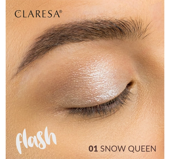 CLARESA FLASH FOIL EYESHADOW 01 ​​SNOW QUEEN 3G