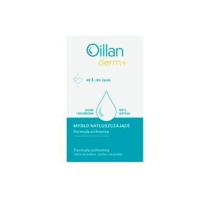 Oillan Derm+ Lipid-Replenishing Soap for Face and Body for Dry and Atopic Skin 100g