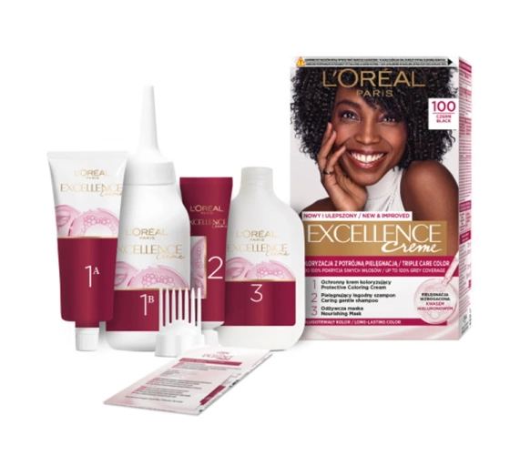 LOREAL EXCELLENCE CREME HAIR COLOUR 100 BLACK