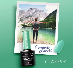 CLARESA SOAK OFF HYBRID NAIL POLISH SUMMER STORIES 2 5ML