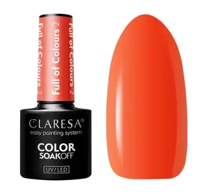 CLARESA SOAK OFF HYBRID NAIL POLISH FULL OF COLOURS 2 5G