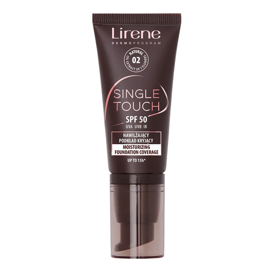 Click on photo to zoom it Lirene Single Touch Moisturizing Covering Foundation SPF 50 02 Natural 30ml